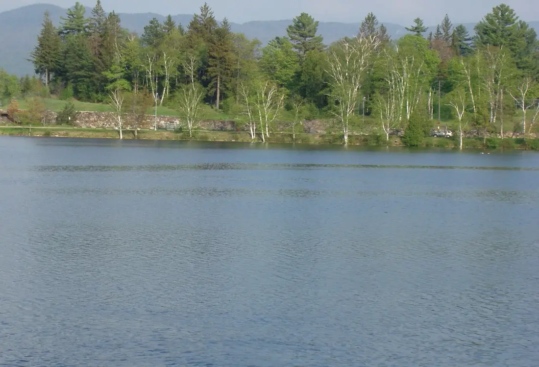 The shore of Lake Placid, New York