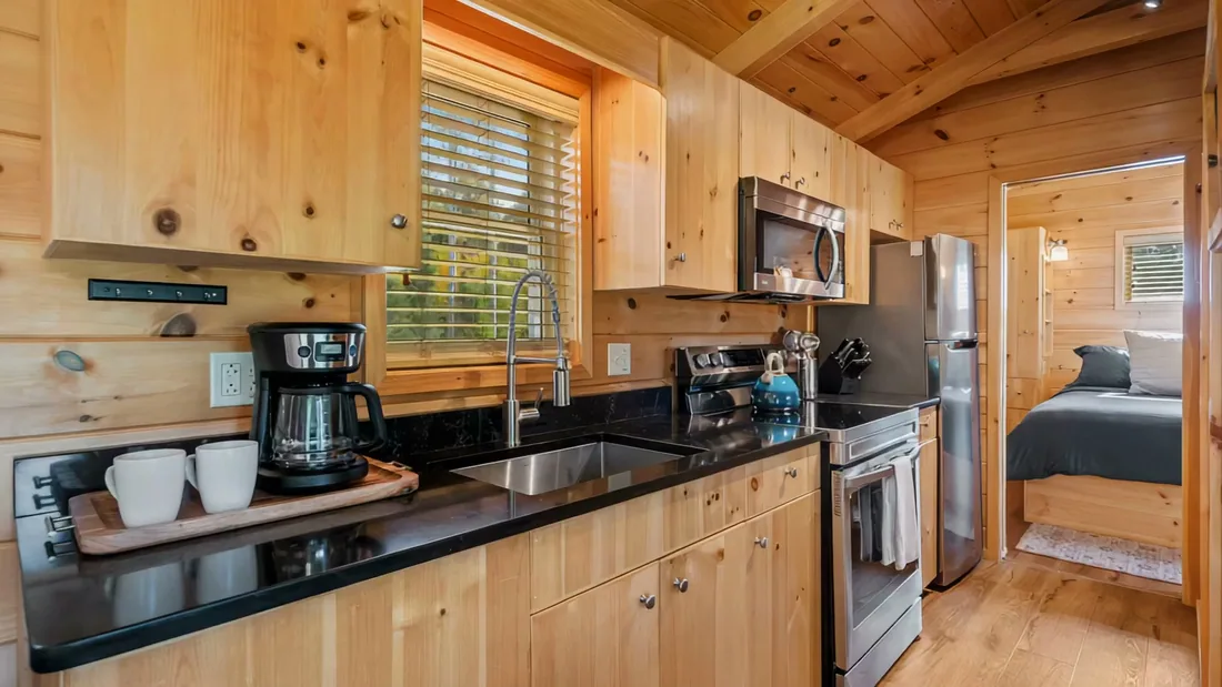 The kitchen at The Modern Tiny Home, photo 5